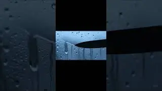 Rain on Glass Meets Knife Scratches 🌧🔪 #relaxing #oddlysatisfying #satisfying