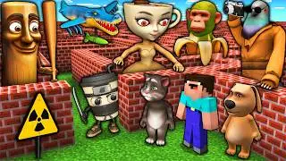 I SURVIVED SECRET MAZE of ITALIAN BRAINROT MEMES - KARKERKAR - TUNG TUNG SAHUR - MINECRAFT ANIMATION