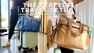 Overpackers, This Airport Setup Is For You: Calpak Travel Carry-On, Backpack, & Duffel Bag