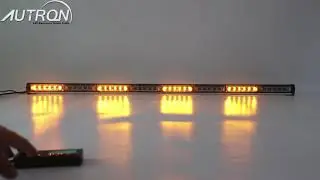 LED Strobe Lightbar Warning Emergency Traffic Adviser Amber 24