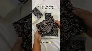 Whatsapp 90749 86592 to place order ❤️ Set Mundu with Ajrakh Blouse Piece #onam2025 #adencouture