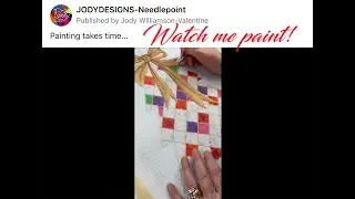 Painting a Needlepoint Canvas - Jody Designs Needlepoint