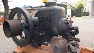 1950s? SHINODA Diesel-fuel Engine 4hp [Old Engines in Japan]