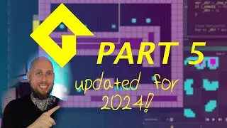 Making a Platformer in GameMaker - Part 5 - Title Screen, Save + Load, and Visual Effects