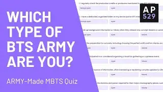 Тест MBTS: К какому типу ARMY вы относитесь? Кэти узнает!