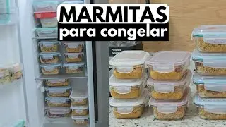 MONTANDO MARMITAS PARA CONGELAR