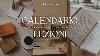 Percorso abilitante 60 cfu - calendario edizione 2024
