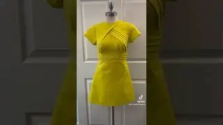 Yellow pleated dress  | #diy #creative #tutorial #style