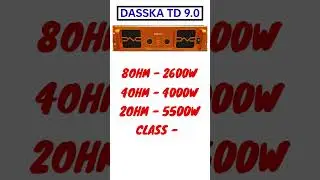 DASSKA TD 9.0 // Dj Tech #amplifier#dj#sound#speaker