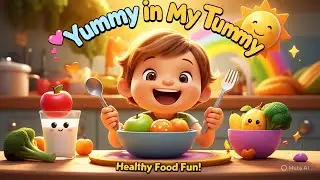 Yummy in My Tummy – Healthy Food Song for Kids! #nurseryrhymes #nurseryrhymesforkids #funforkids