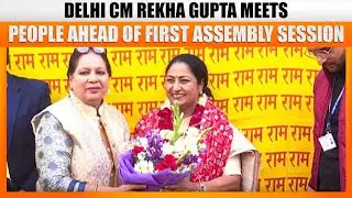 LIVE: Delhi CM Rekha Gupta Meets People at her Residence Ahead First Delhi Assembly Session | News9