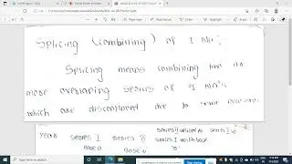 Splicing of index numbers degree 3 year sem 5