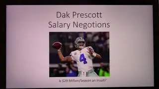 Dak Prescott Salary Negotiations