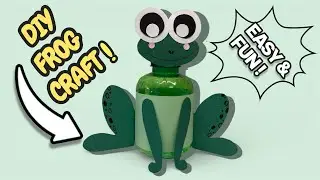 🐸 DIY Frog from Water Bottle | Easy Craft Tutorial #DIY #KidsCraft #FrogCraft #EasyCraft
