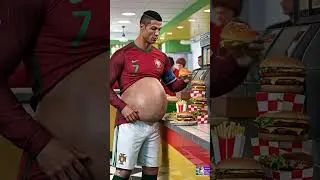 Cristiano Ronaldo en Mode Burger Lifestyle ! (Portugal , Num&eacute;ro 7, Brassard au Bras)