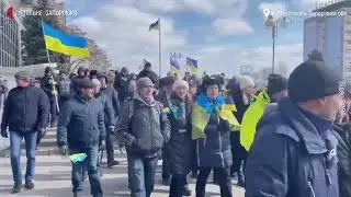 🔴 In A Ukrainian City Occupied By Russian Invaders, People Protested. Протес Против Оккупантов