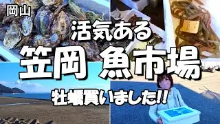 【笠岡】大島美の浜漁協 朝市は新鮮な魚であふれていました。