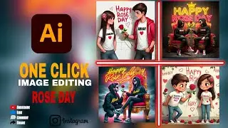 Rose Day photo editing | Bing image creator tutorial | Prince Sahani