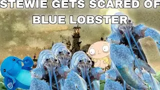 Stewie Gets Scared Of Blue Lobster