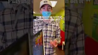 Damaged his &lsquo;CHRISTMAS &lsquo;gift playing candy crush on it😱 #shorts #apple #ipad #iphone #samsung #ios