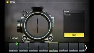 How to change the reticle on weapons in CODMobile