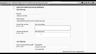 IDX Broker saved links from advanced search for WordPress