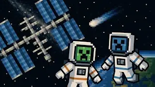 Survie en duo dans la station spatiale ISS Episode 1 #minecraft #survie #minecraftbuilding #gaming