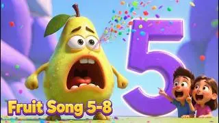 Fruit Song🍇 Count 5 to 8 | Funny Number Song for Kids & Toddlers (TinyTunesKidz)