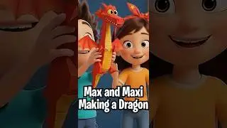 Max Learn How to Make a Dragon with Paper ✂️ | Max and Maxi Craft Time