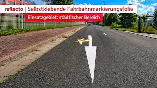 Verlegefertige Fahrbahnmarkierungen - Richtungspfeile, Symbole und Parkplatzmarkierungen