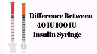 Difference Between U 40 Insulin Syringe And U 100 Insulin Syringe 💉 || Nursing God'sGrace