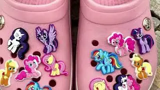Pink crocs 