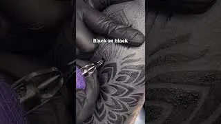 Black on black mandala #tattoo #tattooart