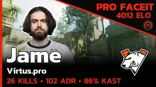 CS2 POV | Jame Virtus.pro IS UNSTOPPABLE on FACEIT🔥 w/n0rb3r7 (ANCIENT) FACEIT LVL 10 | Nov 5, 2024