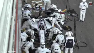 F1 2015 Pit Stops | Williams Martini Racing | Paddock View (4K)