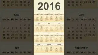 Kalender 2016