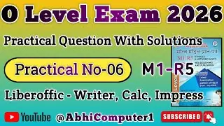 O Level M1 R5 Practical Question 2026O level ka practical questions #Olevel