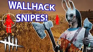 Cross-Map Huntress SNIPES! (Wallhack Build) | Dead By Daylight - Dbd Killer