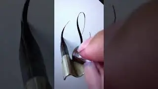 how to write L in calligraphy