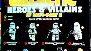LEGO Star Wars Summer 2014 Minifigure Poster