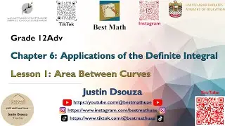 Area between Curves | Applications of Integrals |