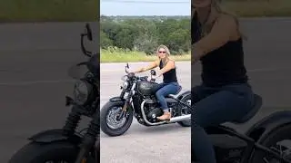 The best (new) bobber by far? #bikerchick #triumph #bobber #motorcycle  #triumphbobber #bikerchicks