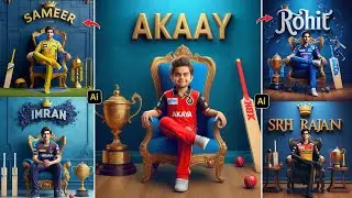 IPL 2024 Ai Photo Editing 🏏 || Ai Image Generator Free - Ghaus Editz