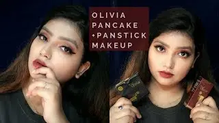 Olivia PanStick+PanCake Base Makeup Tutorial||Full Coverage Base Makeup Look