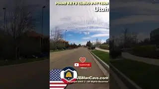PIANO KEYS CLOUD PATTERN in Utah USA JBManCave.com #Shorts
