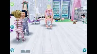 #SimsFreePlay Baby Girl practice walking Geh&uuml;bungen Babys erste Schritte #ARMode #Simsshorts