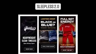 SLEEPLESS 2.0 SOFT DROP Retail $120 &rarr; NOW $100 Only 45 sets left