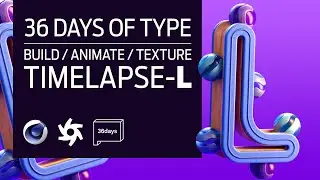 Letter L Animation | Cloners & Signal - no keyframes! | Timelapse