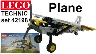 LEGO Technic set 42198 &ndash; Plane  - Unboxing and Build ( TUTORIAL)