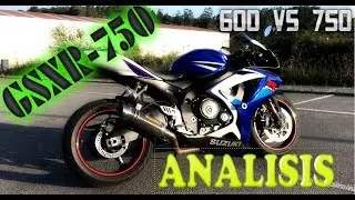 PRUEBA GSXR-750 K7 ¿600cc o 750cc? MotoVlog en Español.